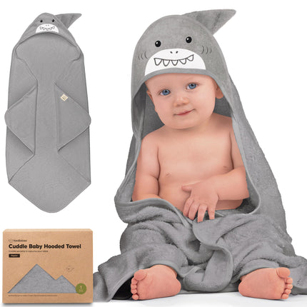 Hooded Baby Towel for Newborn, Baby Bath Towels (Frog, 35x35)