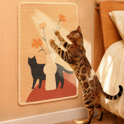 Cat Scratcher Mat, 23.6 X 15.7 Inch Natural Sisal Cat Scratch Mat