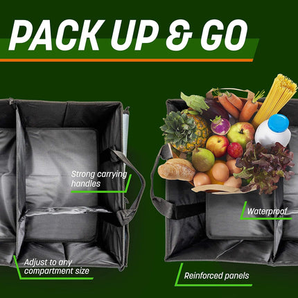 Grey Collapsible Trunk Organizer with Adjustable Straps - photo 5