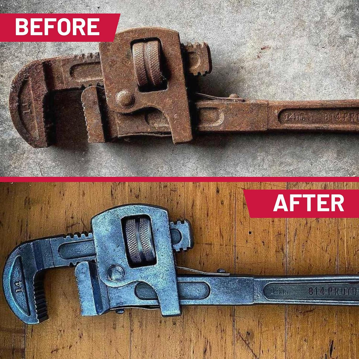 Heavy Duty Rust Remover – 128 oz. for Metal Parts, Tools, Cookware & Antiques - photo 4