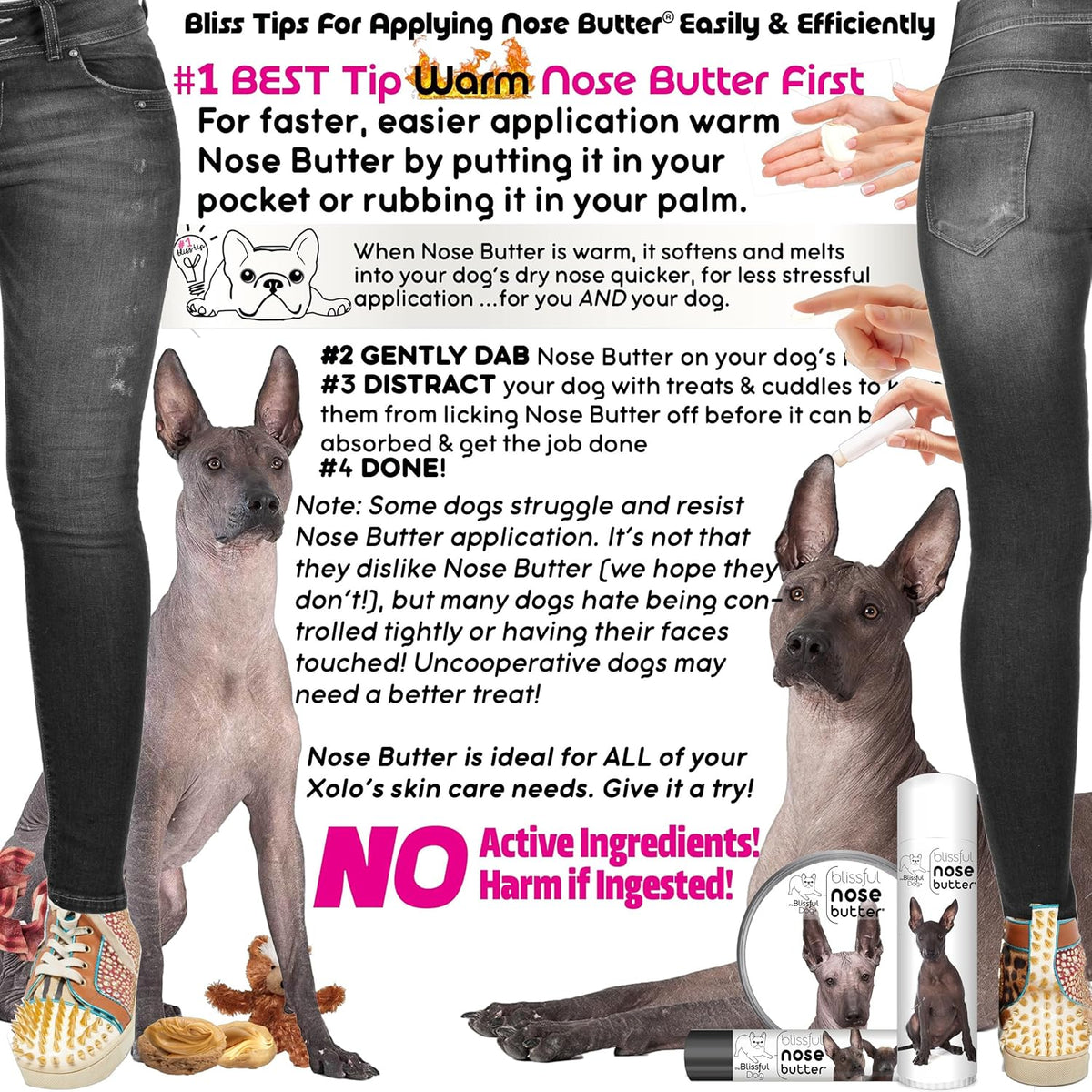 Xoloitzcuintli, Versatile Dog Nose Balm for Dry Nose, Nose Moisturizer, Easy-to-Apply Dog Essentials - photo 4