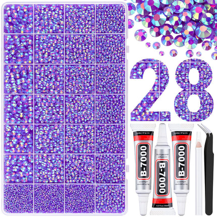 Kit de pedrería 50000Pcs 3mm Jelly Rhinestones - Diamond Art