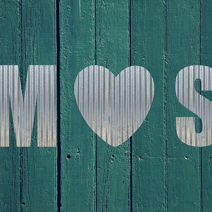 Corrugated Metal Letter (24 Inch, S)