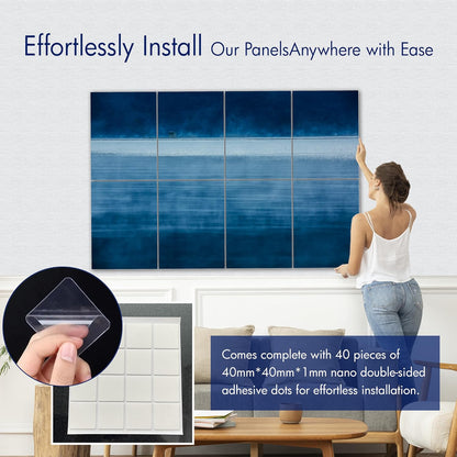 Masterpiece Acoustic Art Panels, 8-Pack 12 x 16 Inch Decorative Sound Absorbing Wall Panels - photo 3
