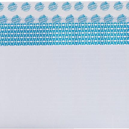 Aimoh #10 Security Self Seal Envelopes – 100 Qty |No Window, EnveGuard, 4⅛ x 9½", White, 24 LB, 100 Count (34100)
