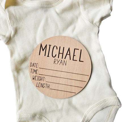 Personalized Name Sign, Birth Announcement Sign for Hospital, newborn essentials, Keepsake Baby Essentials Announcement Sign for New Baby Newborn Announcement Sign, Newborn Photography Props