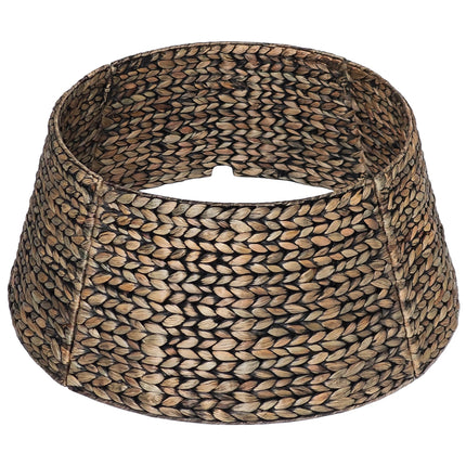 Rattan Christmas Tree Collar, Brown Wash, 24 inch