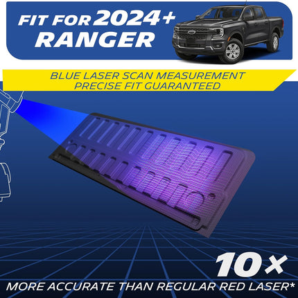 Michelin Truck Tailgate Protector for 2024 2025 2026 Ford Ranger, All-Weather Tailgate Mat, Custom Fit, Durable TPE, Pad, Non-Slip