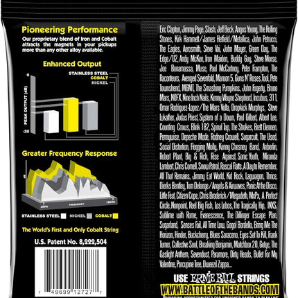 Ernie Ball Beefy Slinky Cobalt Electric Guitar Strings, 11-54 Gauge (P02727)