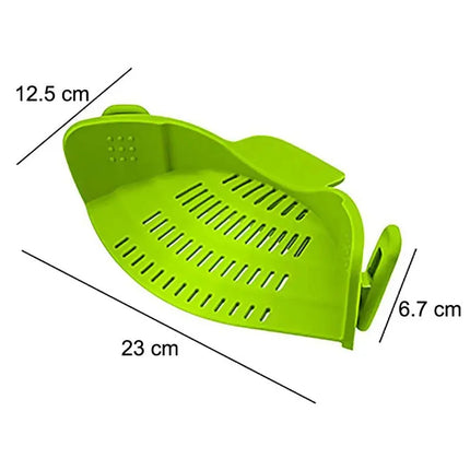 Universal Silicone Strainer Clip easy storage and space-saving kitchen gadget