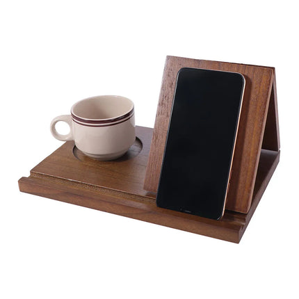 Wooden Book Stand With Cup Holder - photo 9