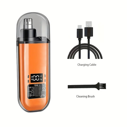 USA-CALI Electric Nose Hair Trimmer size comparison hand-held