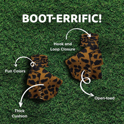 Duck Shoes for Injured Feet – Protective Neoprene Footwear for Ducks, Protective Shoes for Birds with Injured feet, Bumblefoot Relief - Medium, 3.5” Max. Inside Width - Leopard