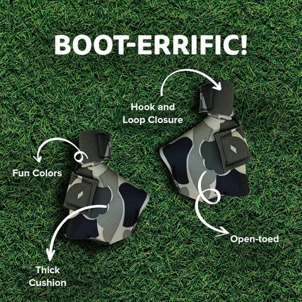 Duck Shoes for Injured Feet – Protective Neoprene Footwear for Ducks, Protective Shoes for Birds with Injured feet, Bumblefoot Relief - Medium, 3.5” Max. Inside Width - Gray Camouflage
