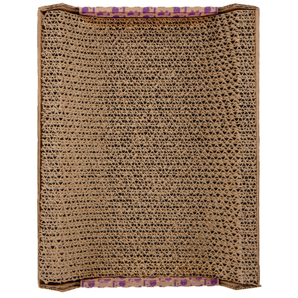 Super Scratcher Chaise Corrugated Cat Scratcher, Catnip Infusion Technology - Brown, One Size