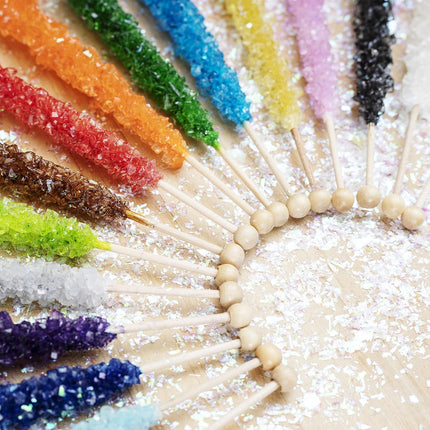 36 Extra Large Assorted Rock Candy Sticks: Espeez - Candy Party Favors - for Birthdays, Weddings, Receptions, Bridal, Baby Showers - Rock Bulk