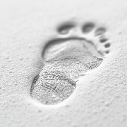 USA-CALI Safe Baby Footprint Keepsake Pad showing detailed foot impression kit