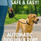 Automatic retractable luminous dog walking rope with glowing cord for night safety