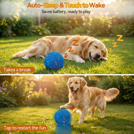 USA CALI Smart Interactive Dog Ball with Remote Control - Automatic Self-Rolling & Motion Activated Toy for Dogs, Durable Chew-Resistant E-TPU, 3 Play Modes for Puppy Small Medium Large Dogs