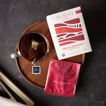 Rishi Tea English Breakfast Organic Black Tea-- 15 Tea Bags