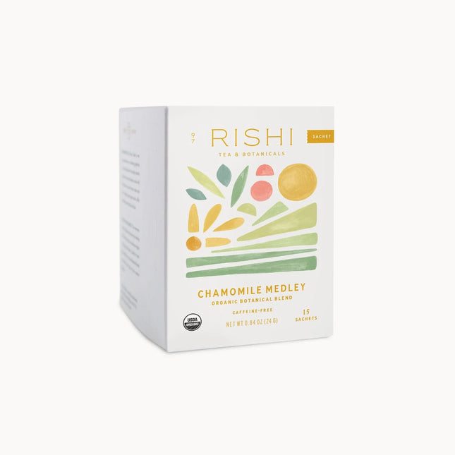 Rishi Tea Organic Botanical Blend Caffeine-Free Chamomile Medley -- 15 Sachets