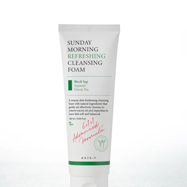 Axis-Y Sunday Morning Refreshing Cleansing Foam gentle daily face wash for clean skin