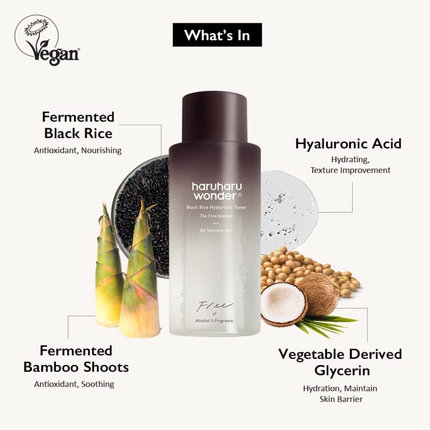 Haruharu WONDER - Black Rice Hyaluronic Toner