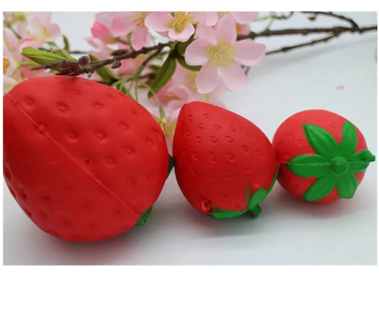 USA CALI Promotional 11.5cm Pu Foam Big Strawberry Kawaii Jumbo