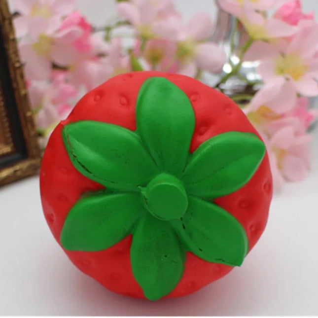 USA CALI Promotional 11.5cm Pu Foam Big Strawberry Kawaii Jumbo