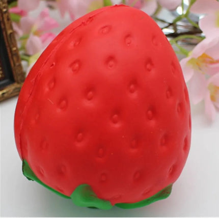 USA CALI Promotional 11.5cm Pu Foam Big Strawberry Kawaii Jumbo