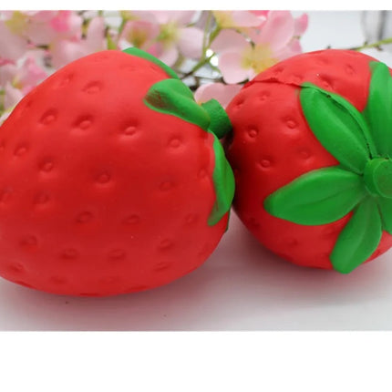 USA CALI Promotional 11.5cm Pu Foam Big Strawberry Kawaii Jumbo