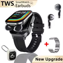 USA-CALI Smartwatch with Wireless Earbuds lifestyle wrist view