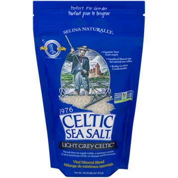 Celtic Sea Salt Light Grey Unrefined Mineral-Rich Sea Salt 1 lb bag
