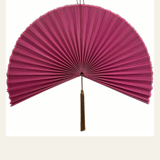 Large Bamboo Folding Fan Wall Decor – product video