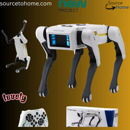 USA-CALI Interactive AI Robot Dog Toy - full product display on white background